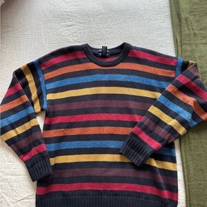 Vintage Striped Multicolor Men's Sweater